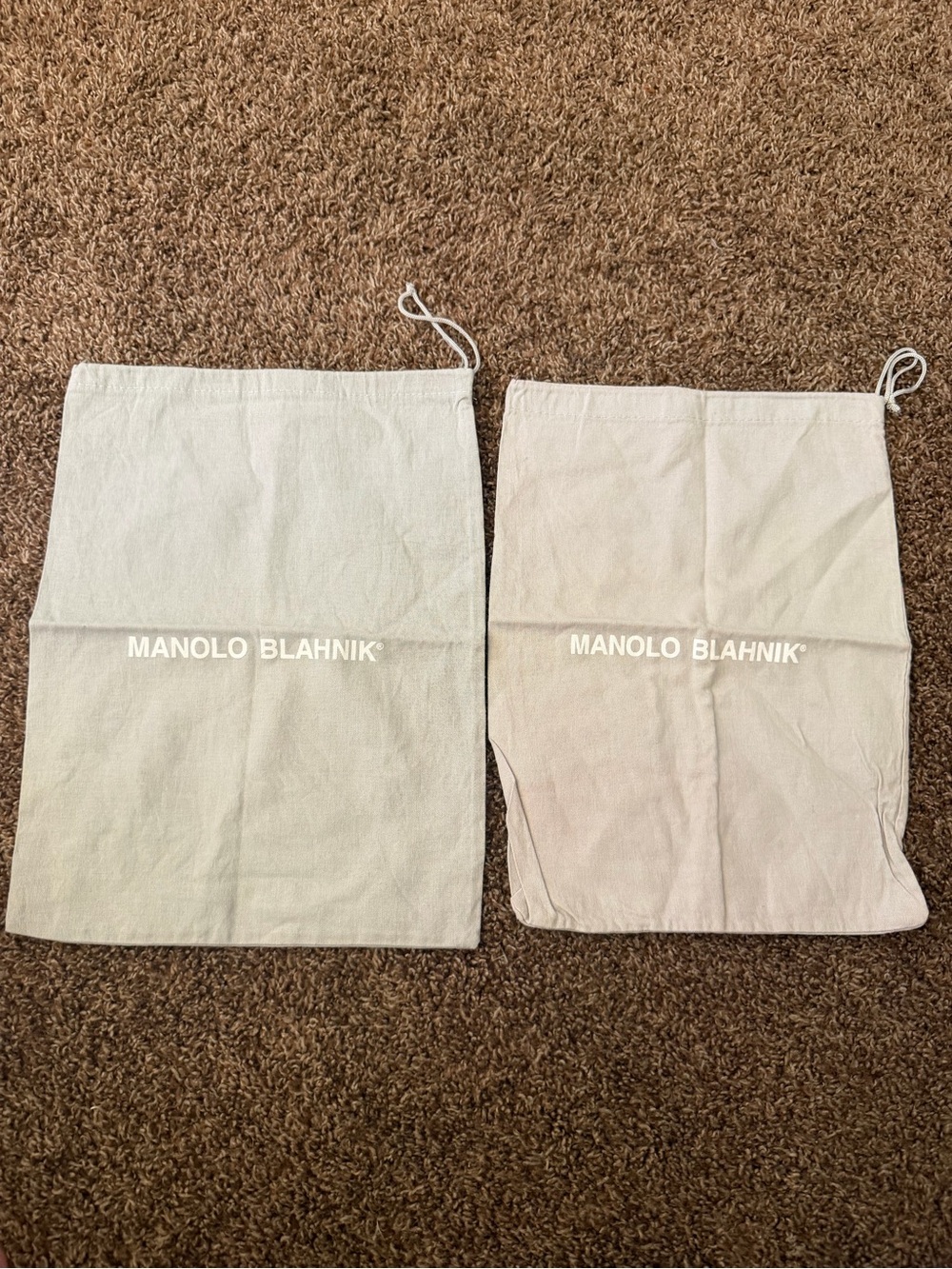 Manolo Blahnik Gray Dustbags